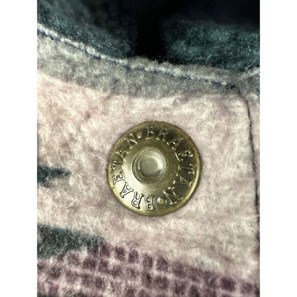 BRAETAN AZTEC SOUTHWESTERN REVERSIBLE COAT RAIN JACKET NAVY MENS LARGE NO TAG - Picture 5 of 9